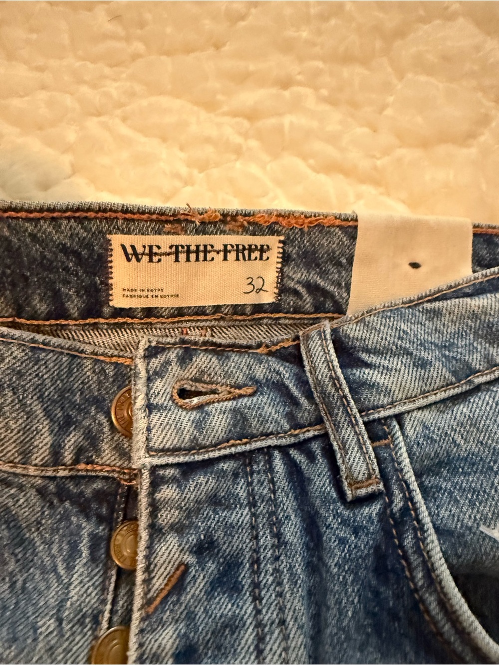 We The Free Light Blue Wide-Leg Flare Jeans - Picture 9 of 14